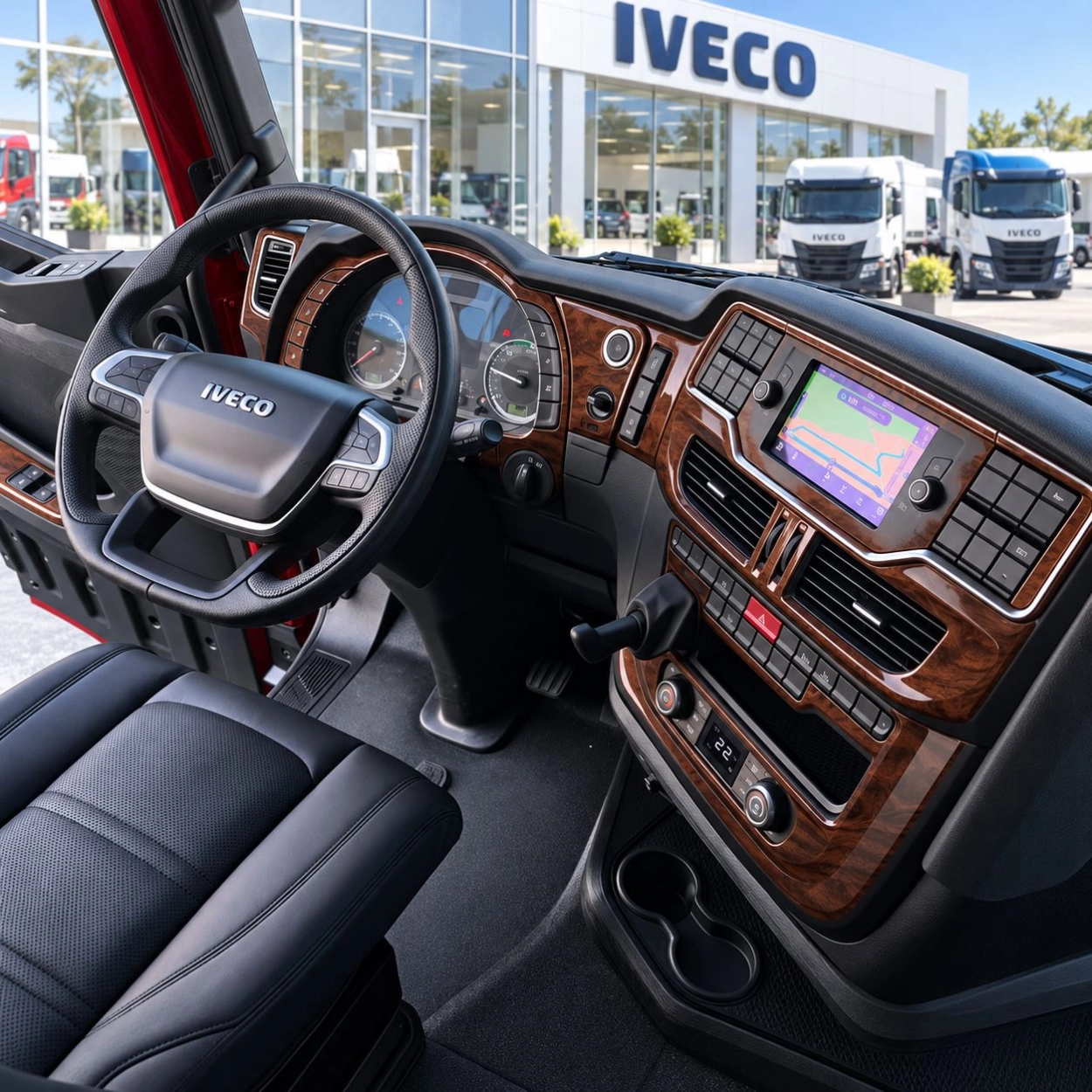 Kit decorativo per interni Iveco S-Way, vista dei componenti