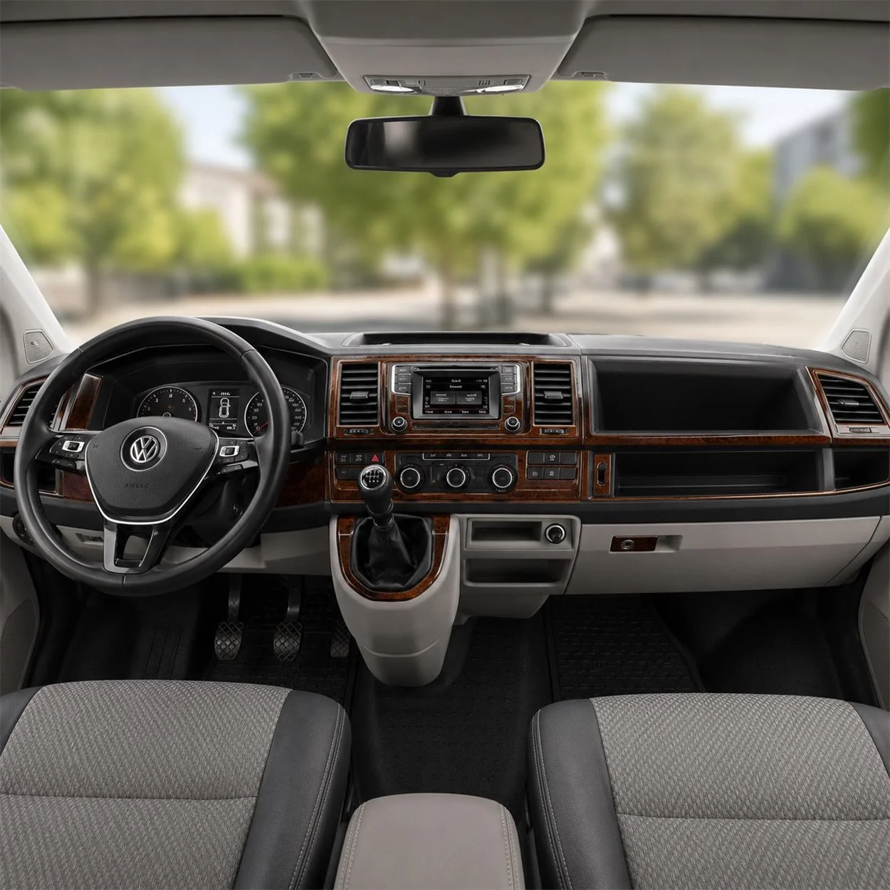 Kit decorativo per interni Volkswagen Transporter T6, vista dei componenti